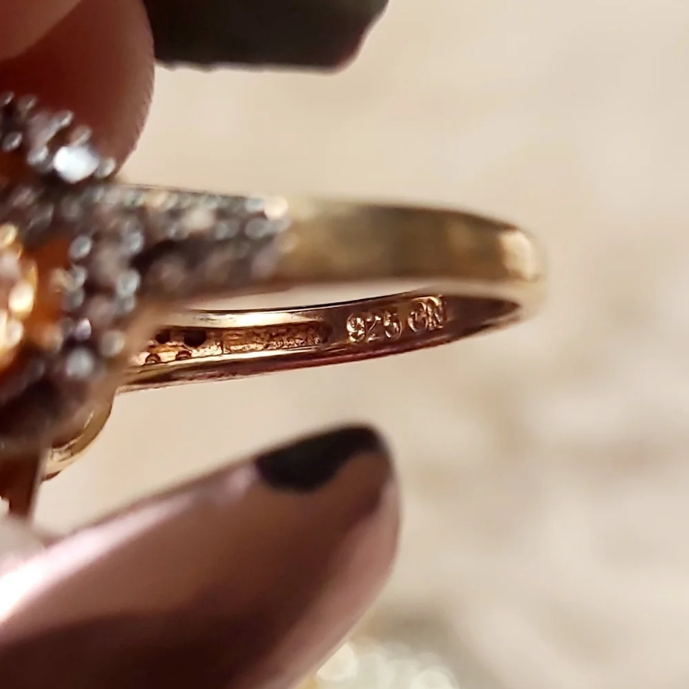 11.53CTW Champagne & Mocha Diamonds Rose Gold Ring Size 8